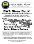 BWA Gives Back June 2nd 